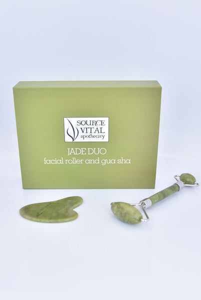 Jade DUO: Facial Roller & Gua Sha - Sanctuary Spa Houston