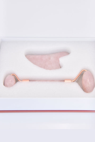 Rose Quartz DUO: Facial Roller & Gua Sha - Sanctuary Spa Houston