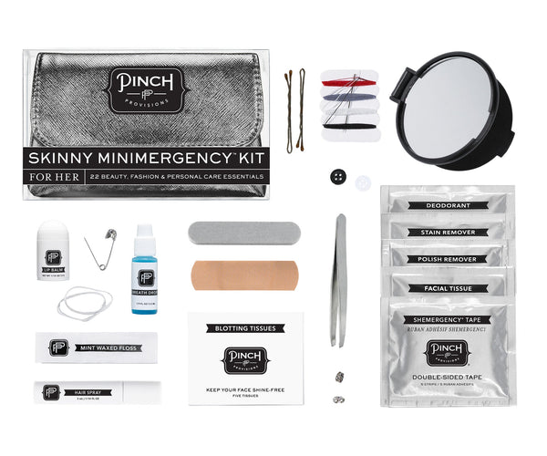 Metallic Skinny Minimergency Kit Gunmetal